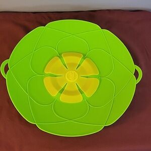 Silicone Spill Stopper, 10" Pot, "No Boil Over" Lid